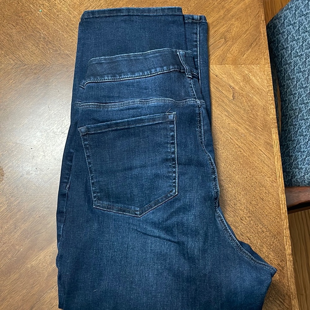 Size 24 short Lane bryant dark wash straight jeans